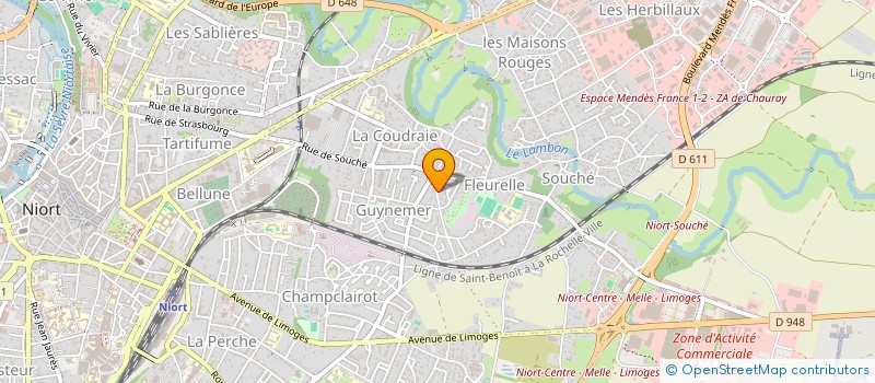 localisation de l'entreprise PELTIER - MOURET  NIORT