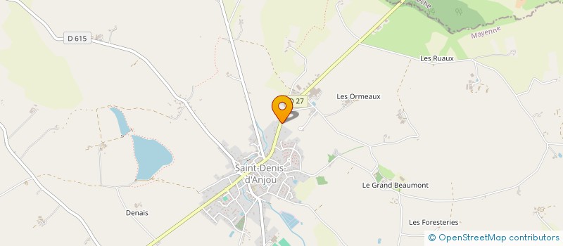 localisation de l'entreprise PELTIER RENOVCUIR  SAINT-DENIS-D'ANJOU