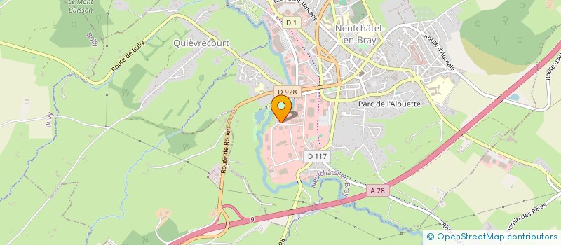 localisation de l'entreprise PELTIER SERVICES à NEUFCHATEL-EN-BRAY