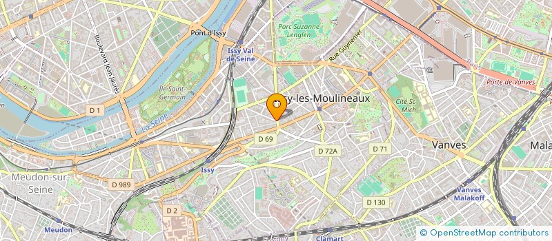 localisation de l'entreprise PELTIER SYLVE à ISSY-LES-MOULINEAUX