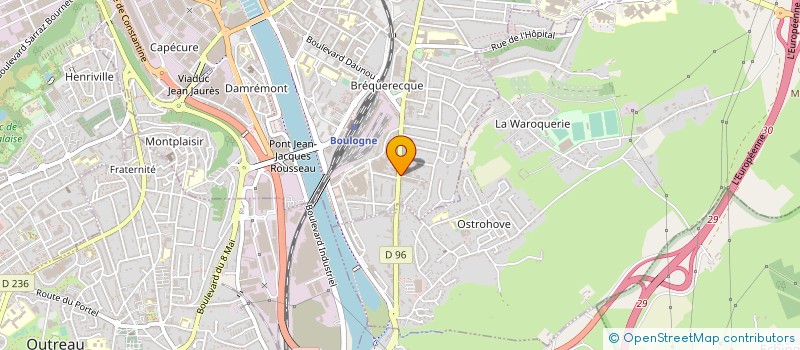 localisation de l'entreprise PELUCHE à BOULOGNE-SUR-MER