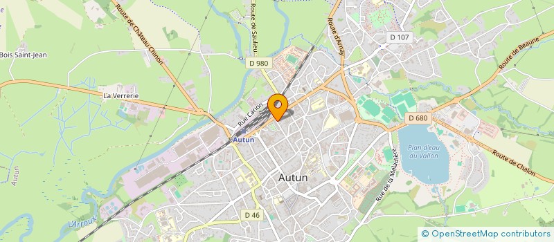 localisation de l'entreprise PELUX IMPRIMERIE  AUTUN