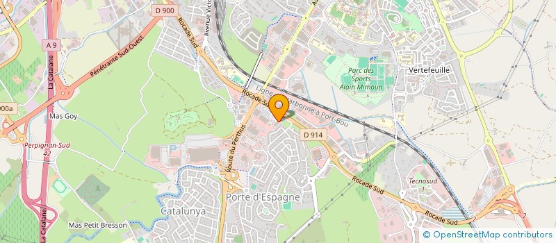 localisation de l'entreprise PELVI-COM  PERPIGNAN