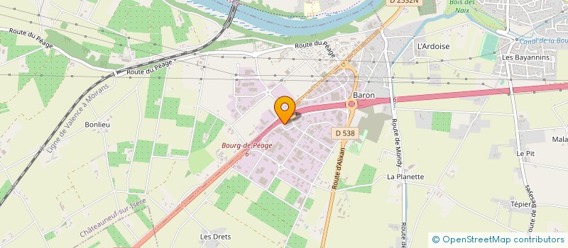 localisation de l'entreprise PELVI-UP  ROMANS-SUR-ISERE