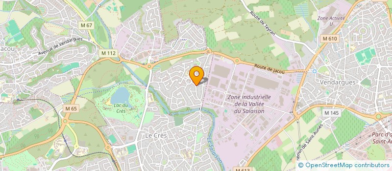 localisation de l'entreprise PEM  LE CRES