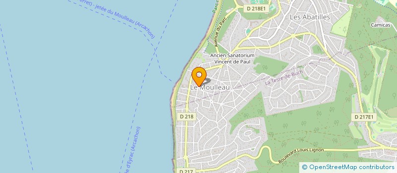 localisation de l'entreprise PEM  ARCACHON