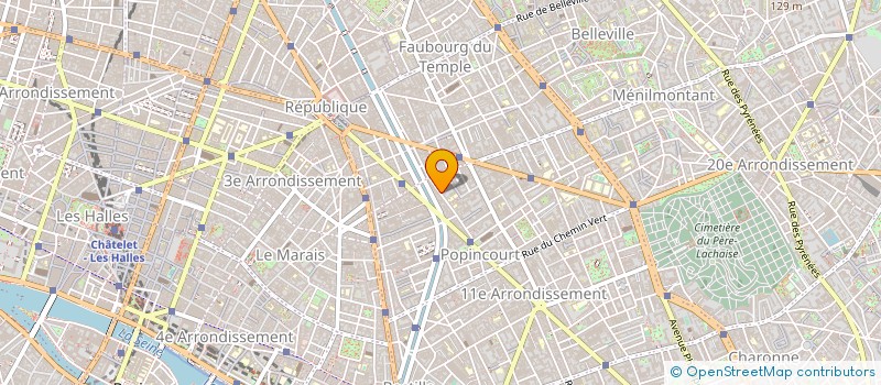 localisation de l'entreprise PEM SERVICE à PARIS