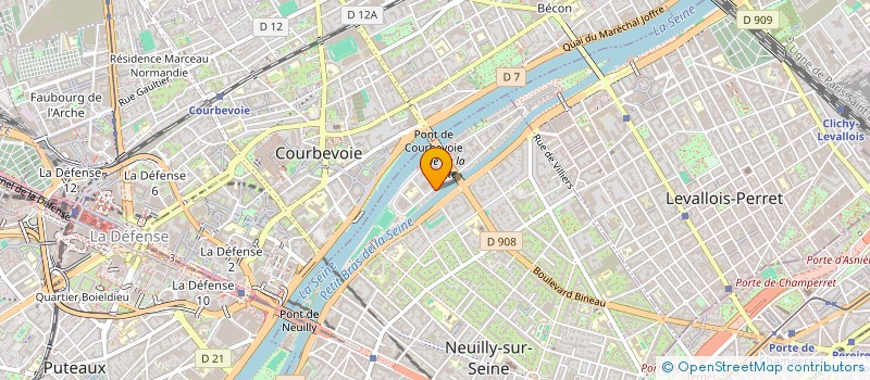 localisation de l'entreprise PEMA 2 B SA à NEUILLY-SUR-SEINE