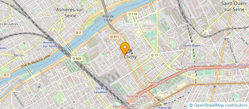 localisation de l'entreprise PEMASTERLINE à CLICHY