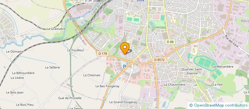 localisation de l'entreprise PEMC  VITRE