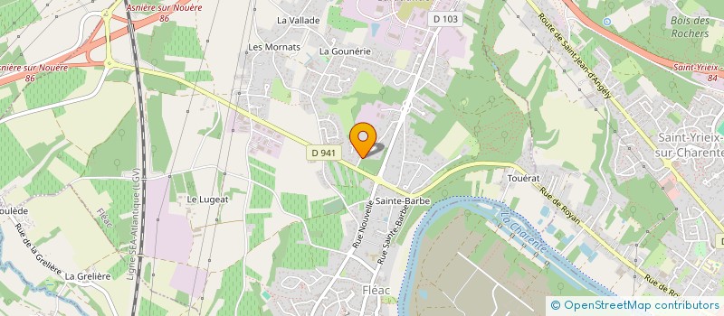 localisation de l'entreprise PEMERA à FLEAC