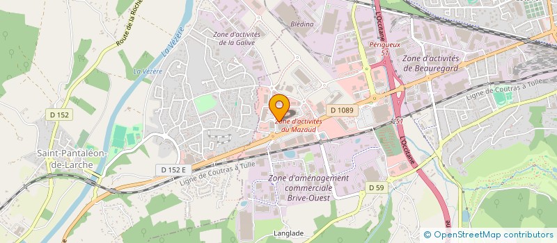 localisation de l'entreprise PEMM à BRIVE-LA-GAILLARDE