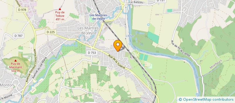 localisation de l'entreprise PEMO TRANSPORTS  LES MARTRES-DE-VEYRE