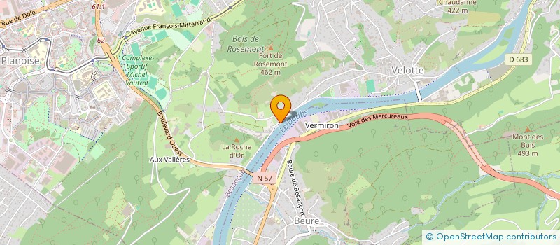 localisation de l'entreprise PEMPELEM  BESANCON