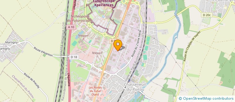 localisation de l'entreprise PEMSA  CHASSENEUIL-DU-POITOU