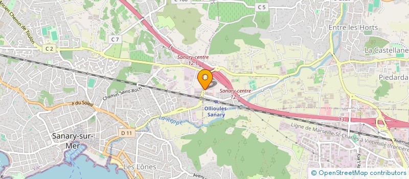 localisation de l'entreprise PEMV  OLLIOULES