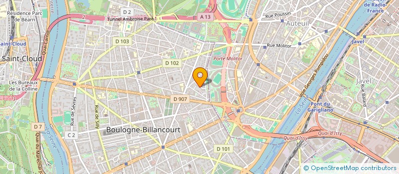 localisation de l'entreprise PEN AR BOUT à BOULOGNE-BILLANCOURT