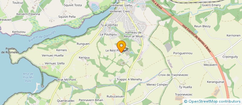 localisation de l'entreprise PEN AR GUER  DAOULAS