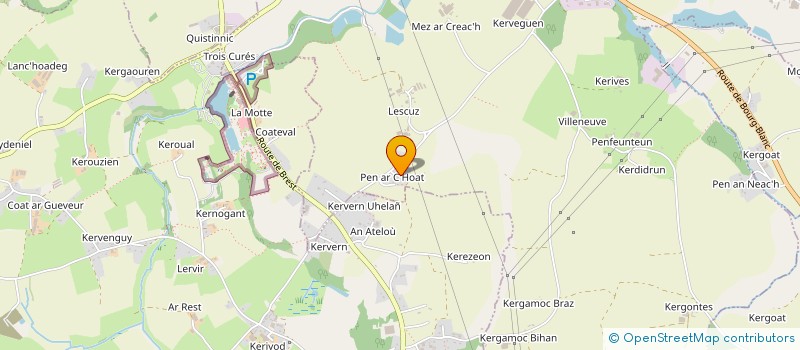 localisation de l'entreprise PEN AR GUIP  BOURG-BLANC