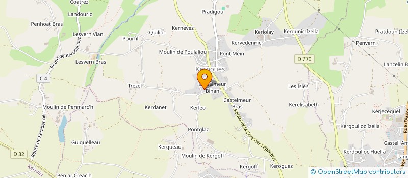 localisation de l'entreprise PEN AR VIR  KERNOUES