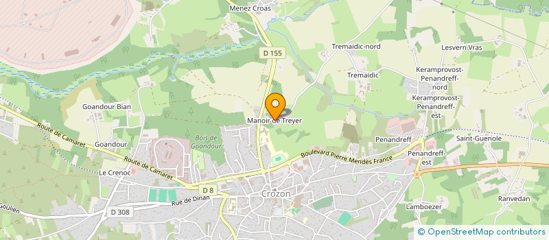 localisation de l'entreprise PEN-AR-VIR  CROZON