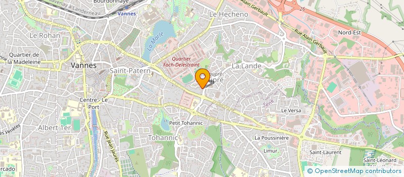 localisation de l'entreprise PEN BIHAN à VANNES