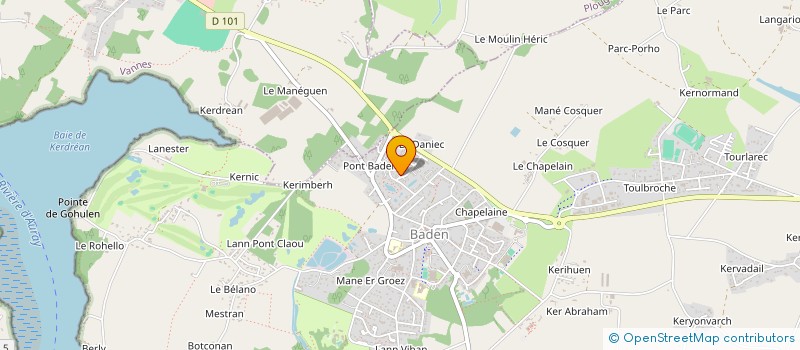 localisation de l'entreprise PEN BIHAN  BADEN