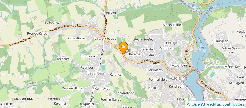 localisation de l'entreprise PEN DUICK  AUDIERNE