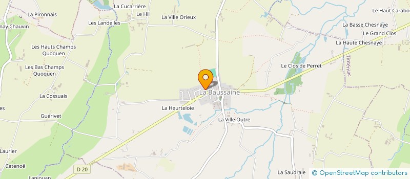 localisation de l'entreprise PEN GUEN  LA BAUSSAINE
