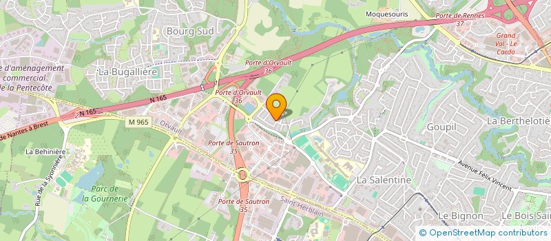 localisation de l'entreprise PEN HIR à ORVAULT