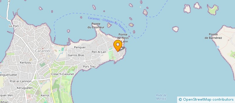 localisation de l'entreprise PEN LANN  CARANTEC