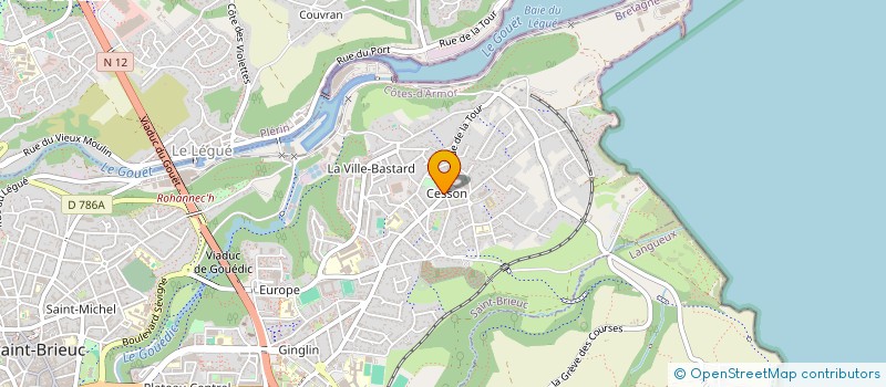 localisation de l'entreprise PEN LE BOULANGER  YFFINIAC