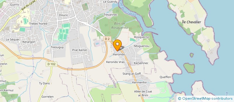 localisation de l'entreprise PEN MARICK  PONT-L'ABBE