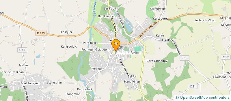 localisation de l'entreprise PEN MOOR  RIEC-SUR-BELON