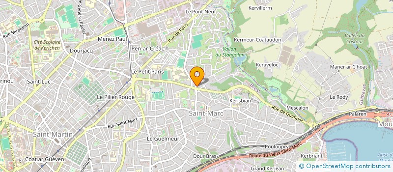 localisation de l'entreprise PEN MUR  BREST
