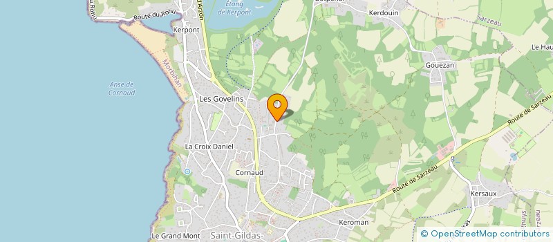 localisation de l'entreprise PEN PALUD  SAINT-GILDAS-DE-RHUYS