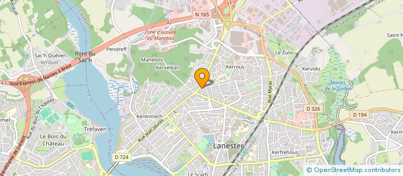 localisation de l'entreprise PEN PRAT CASTLE  LANESTER