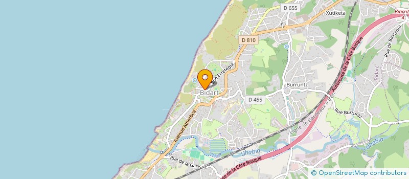 localisation de l'entreprise PENA BIDARTE à BIDART