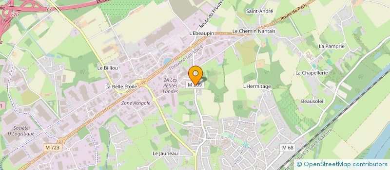 localisation de l'entreprise PENA FLAMENCA PLANTA TACON  THOUARE-SUR-LOIRE