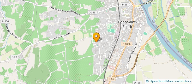 localisation de l'entreprise PENA LES TUKS  PONT-SAINT-ESPRIT