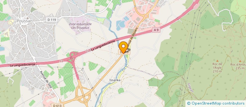 localisation de l'entreprise PENA LOS AMIGOS  POUSSAN