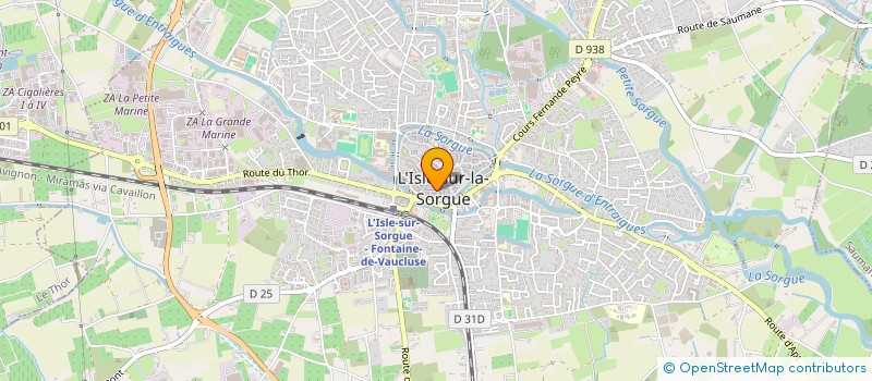 localisation de l'entreprise PENA LOS AMIGOS  L'ISLE-SUR-LA-SORGUE