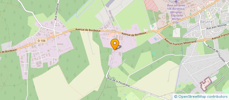 localisation de l'entreprise PENA METAUX SA à MERIGNAC
