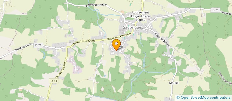 localisation de l'entreprise PENA PASEANDO  SAUBRIGUES