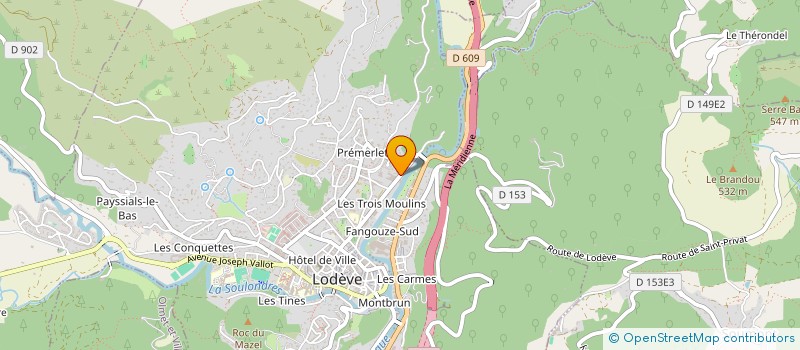 localisation de l'entreprise PENA SURENOS à LODEVE