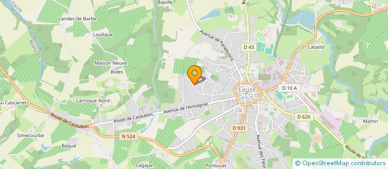 localisation de l'entreprise PENA TAURINE ELUSATE EL SITIO  EAUZE