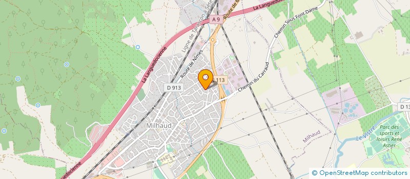 localisation de l'entreprise PENA TAURINE ENRIQUE PONCE NIMES METROPOLE-UCTPR  MILHAUD