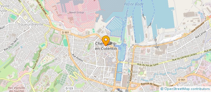 localisation de l'entreprise PENA TAURINE LUISITO CHERBOURG OCTEVILLE  CHERBOURG-EN-COTENTIN