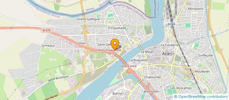 localisation de l'entreprise PENA THOMAS JOUBERT à ARLES