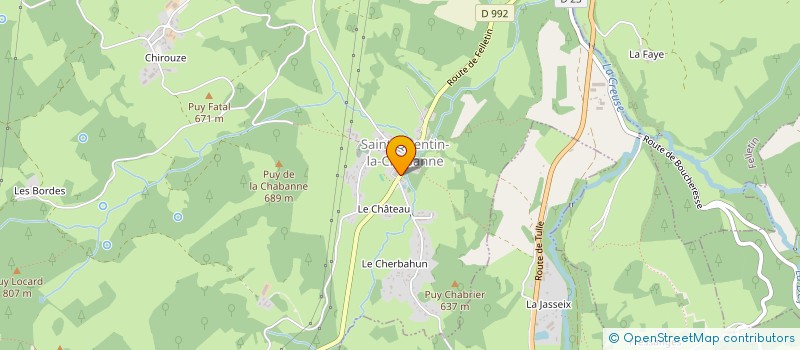 localisation de l'entreprise PENACHE FEYSSAC  SAINT-QUENTIN-LA-CHABANNE
